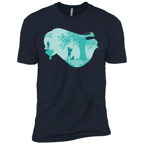 T-Shirts Midnight Navy / X-Small Poca Portrait Pop Men's Premium T-Shirt