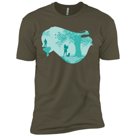 T-Shirts Military Green / X-Small Poca Portrait Pop Men's Premium T-Shirt