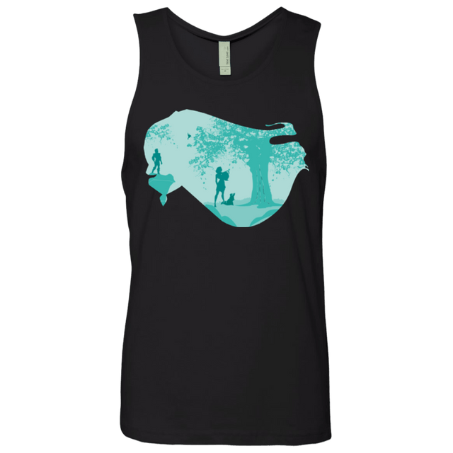 T-Shirts Black / Small Poca Portrait Pop Men's Premium Tank Top