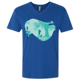 T-Shirts Royal / X-Small Poca Portrait Pop Men's Premium V-Neck