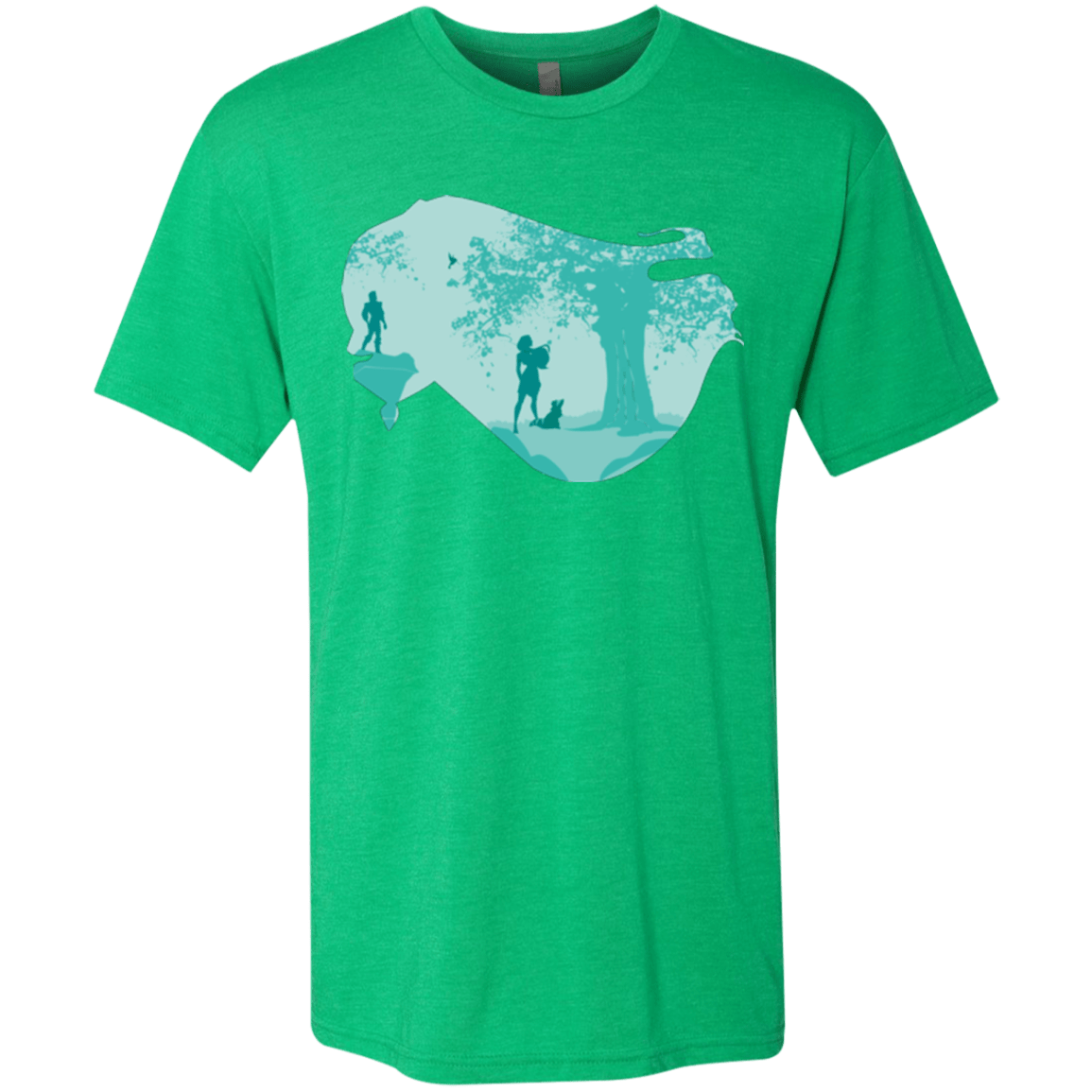 T-Shirts Envy / Small Poca Portrait Pop Men's Triblend T-Shirt