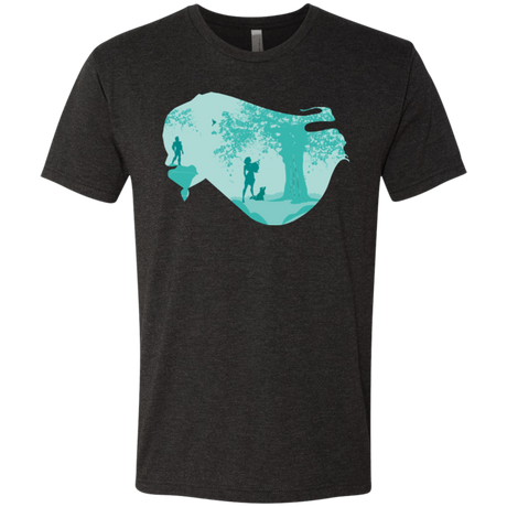 T-Shirts Vintage Black / Small Poca Portrait Pop Men's Triblend T-Shirt