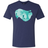 T-Shirts Vintage Navy / Small Poca Portrait Pop Men's Triblend T-Shirt