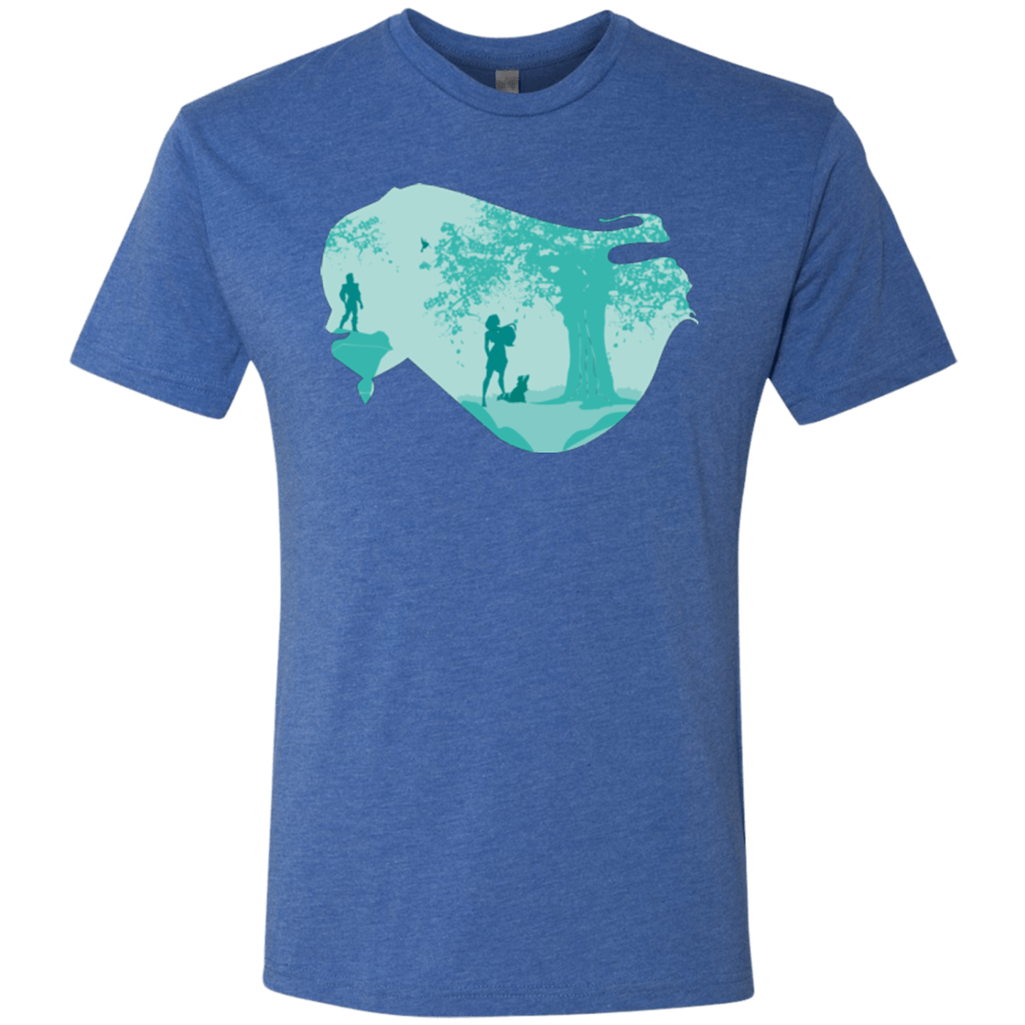 T-Shirts Vintage Royal / Small Poca Portrait Pop Men's Triblend T-Shirt