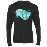 T-Shirts Vintage Black / X-Small Poca Portrait Pop Triblend Long Sleeve Hoodie Tee