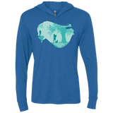 T-Shirts Vintage Royal / X-Small Poca Portrait Pop Triblend Long Sleeve Hoodie Tee