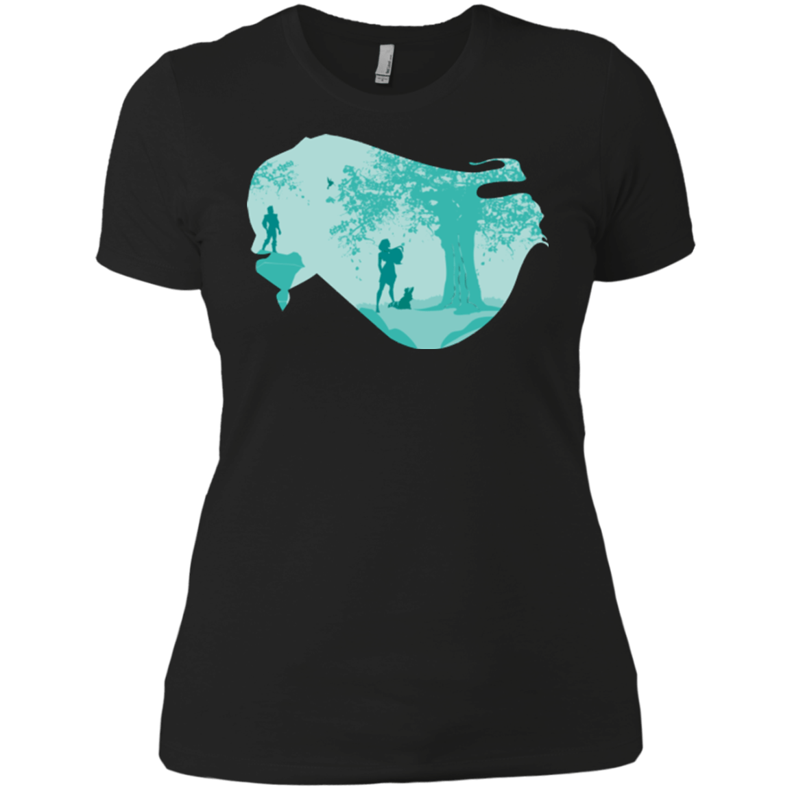 T-Shirts Black / X-Small Poca Portrait Pop Women's Premium T-Shirt