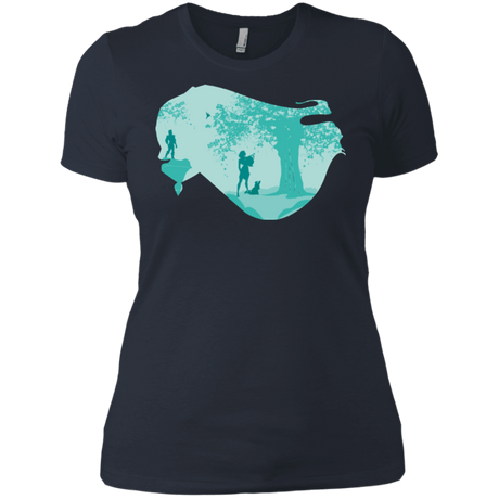 T-Shirts Indigo / X-Small Poca Portrait Pop Women's Premium T-Shirt