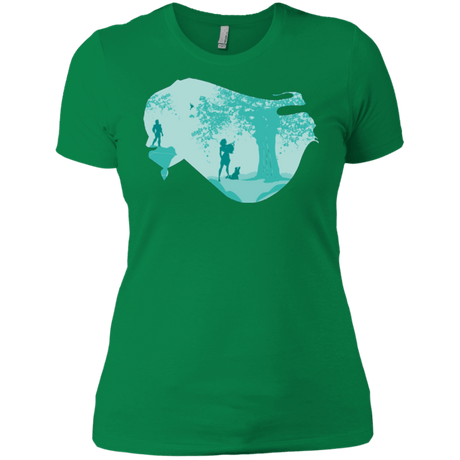 T-Shirts Kelly Green / X-Small Poca Portrait Pop Women's Premium T-Shirt