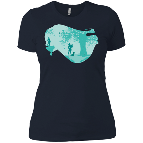 T-Shirts Midnight Navy / X-Small Poca Portrait Pop Women's Premium T-Shirt