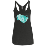 T-Shirts Vintage Black / X-Small Poca Portrait Pop Women's Triblend Racerback Tank