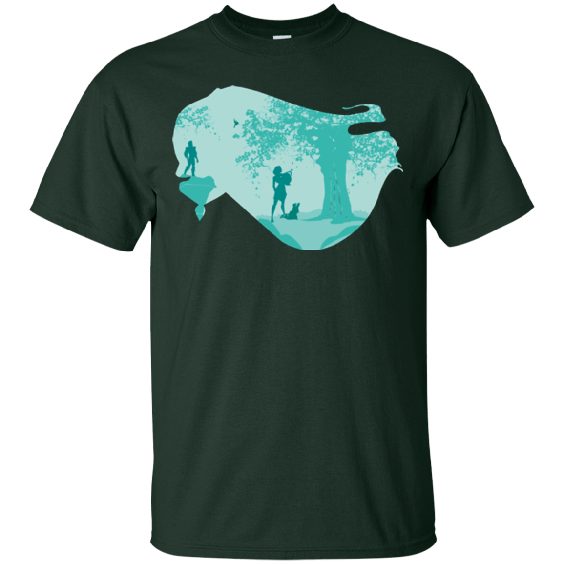 T-Shirts Forest Green / Small Poca Portrait T-Shirt