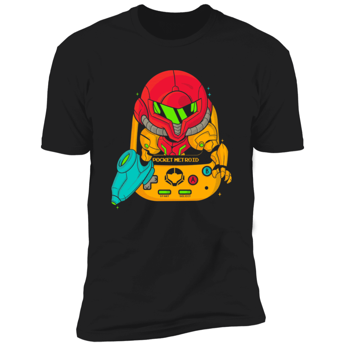 T-Shirts Black / X-Small Pocket Metroid Men's Premium T-Shirt
