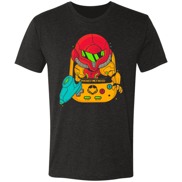 T-Shirts Vintage Black / S Pocket Metroid Men's Triblend T-Shirt