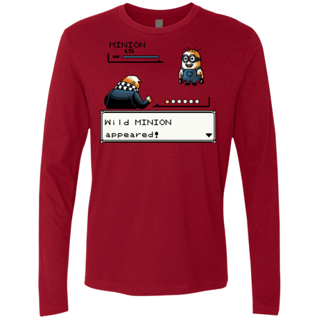 T-Shirts Cardinal / S Pocket minions Men's Premium Long Sleeve