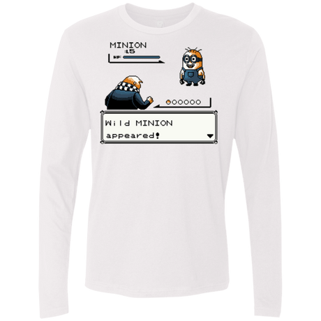 T-Shirts White / S Pocket minions Men's Premium Long Sleeve