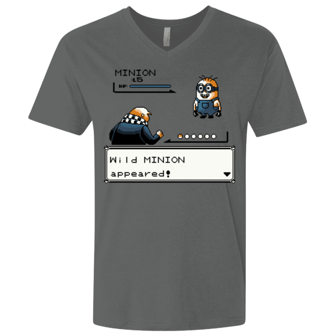 T-Shirts Heavy Metal / X-Small Pocket minions Men's Premium V-Neck