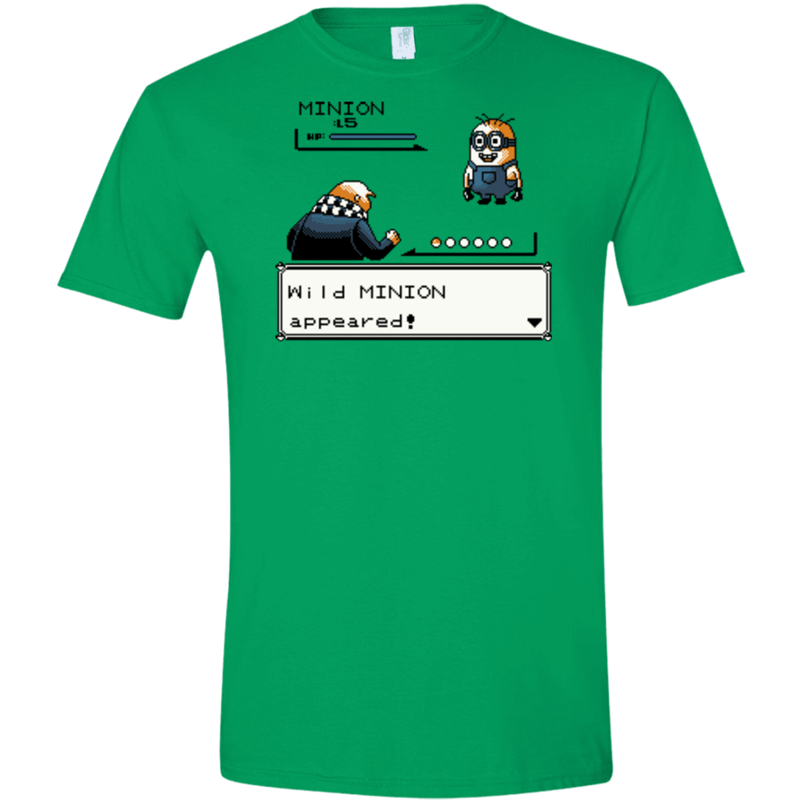 T-Shirts Irish Green / S Pocket minions Men's Semi-Fitted Softstyle