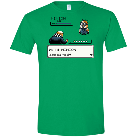 T-Shirts Irish Green / S Pocket minions Men's Semi-Fitted Softstyle