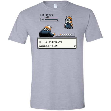 T-Shirts Sport Grey / X-Small Pocket minions Men's Semi-Fitted Softstyle