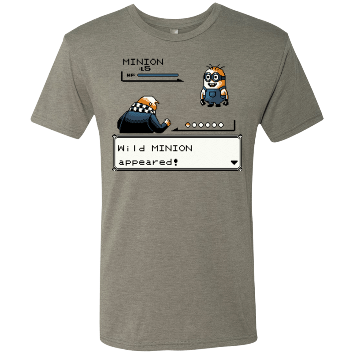 T-Shirts Venetian Grey / S Pocket minions Men's Triblend T-Shirt