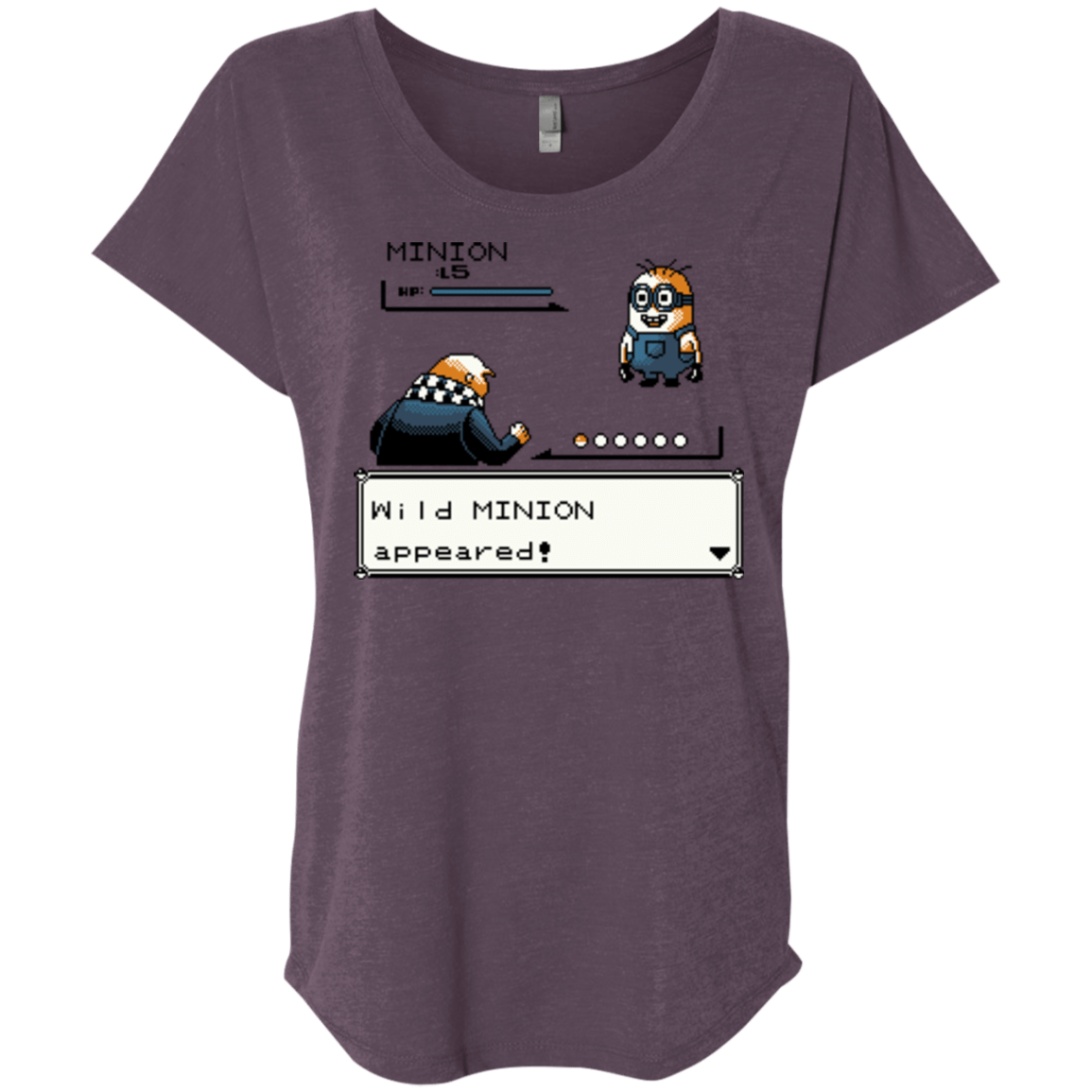 T-Shirts Vintage Purple / X-Small Pocket minions Triblend Dolman Sleeve