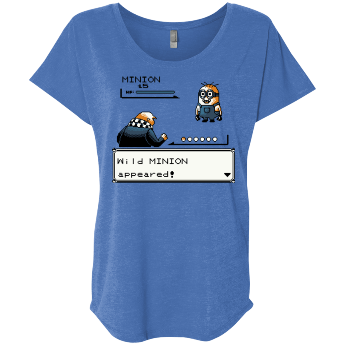 T-Shirts Vintage Royal / X-Small Pocket minions Triblend Dolman Sleeve