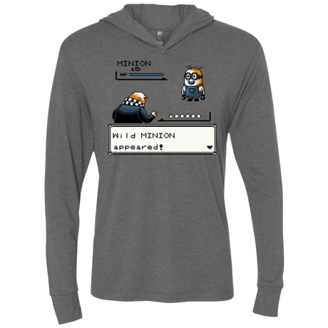 T-Shirts Premium Heather / X-Small Pocket minions Triblend Long Sleeve Hoodie Tee