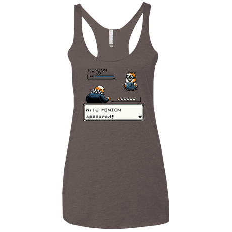 T-Shirts Macchiato / X-Small Pocket minions Women's Triblend Racerback Tank