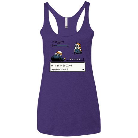 T-Shirts Purple Rush / X-Small Pocket minions Women's Triblend Racerback Tank