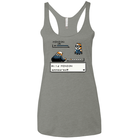 T-Shirts Venetian Grey / X-Small Pocket minions Women's Triblend Racerback Tank