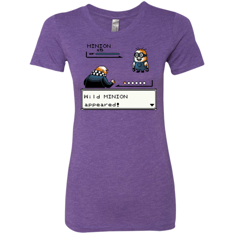 T-Shirts Purple Rush / S Pocket minions Women's Triblend T-Shirt