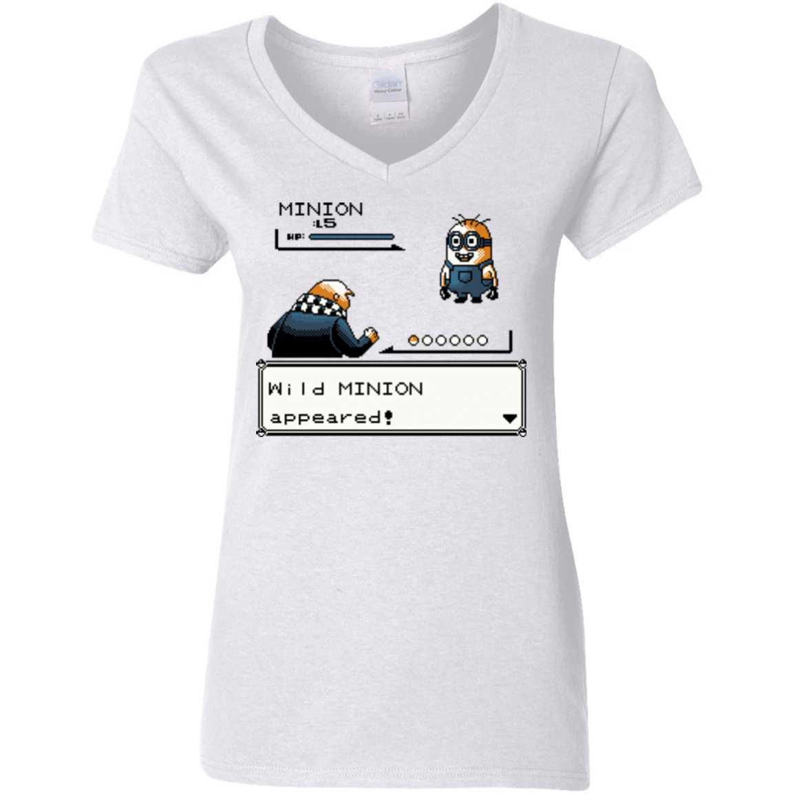 T-Shirts White / S Pocket minions Women's V-Neck T-Shirt