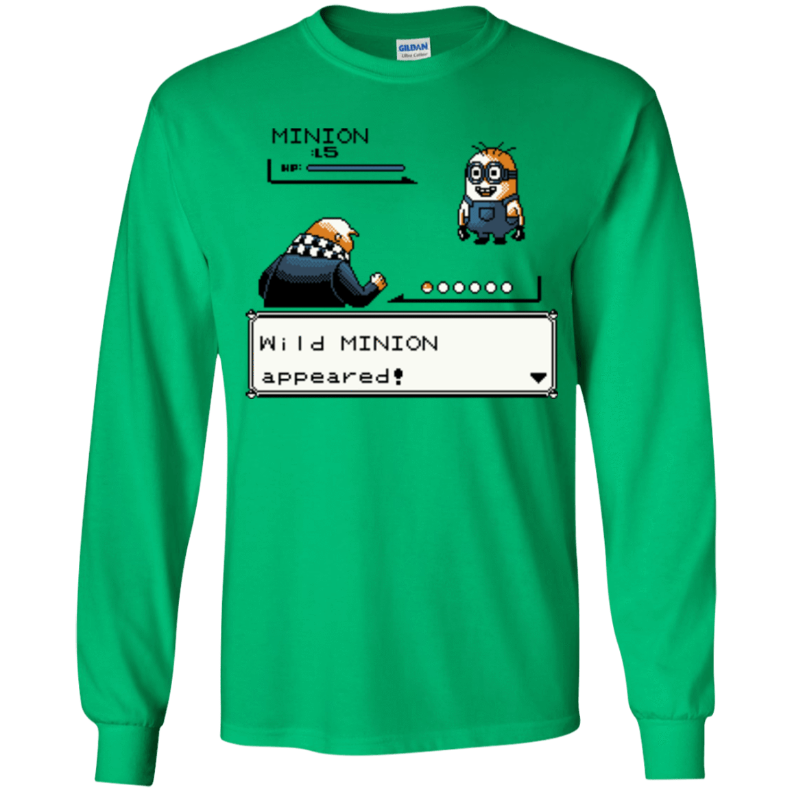 T-Shirts Irish Green / YS Pocket minions Youth Long Sleeve T-Shirt