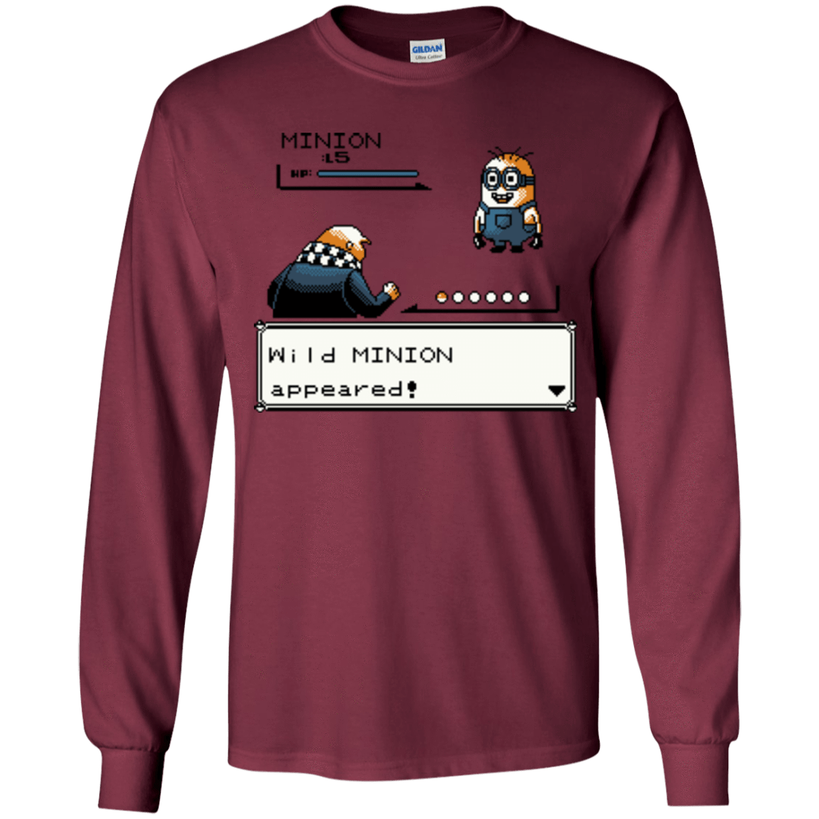 T-Shirts Maroon / YS Pocket minions Youth Long Sleeve T-Shirt
