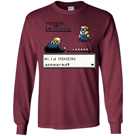 T-Shirts Maroon / YS Pocket minions Youth Long Sleeve T-Shirt