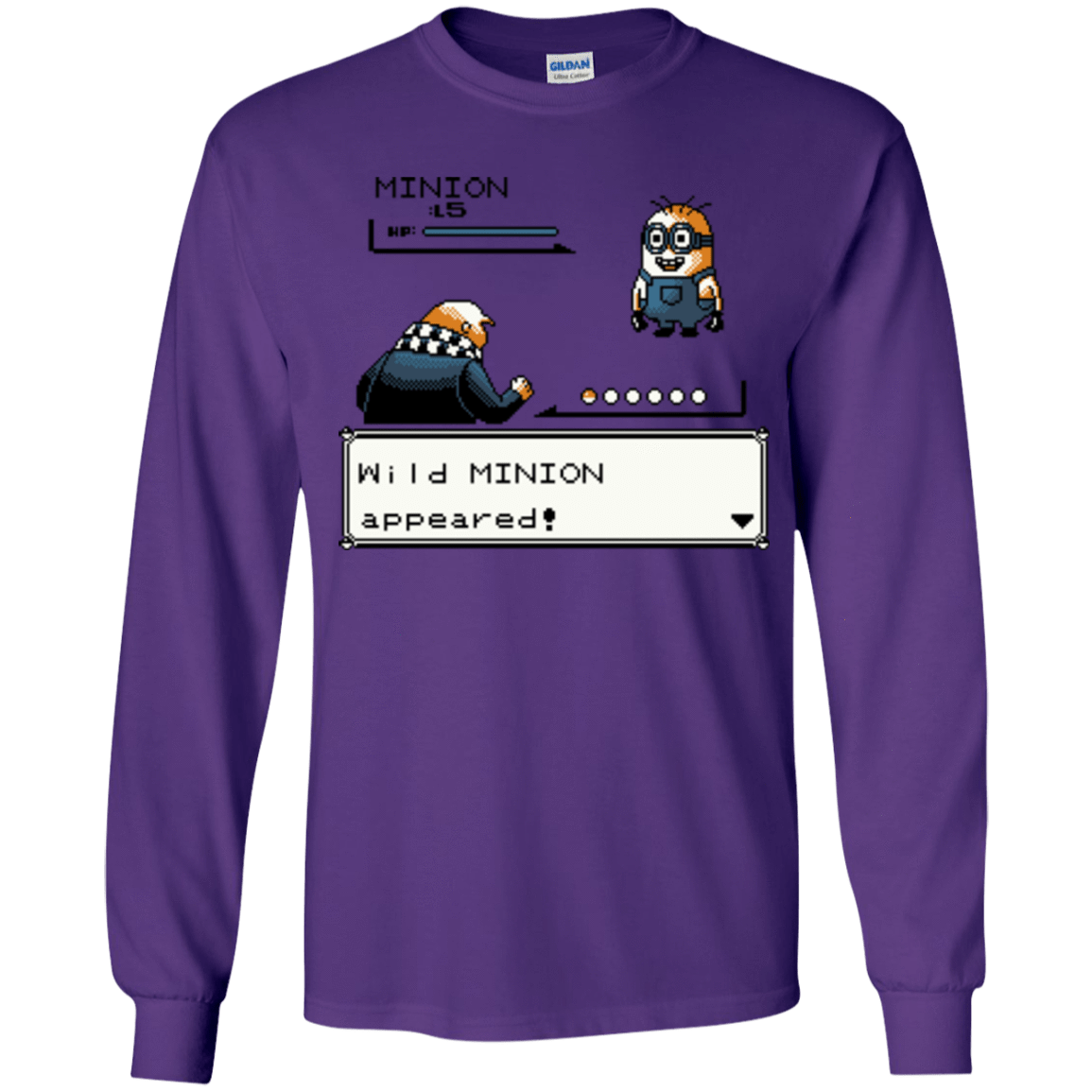 T-Shirts Purple / YS Pocket minions Youth Long Sleeve T-Shirt