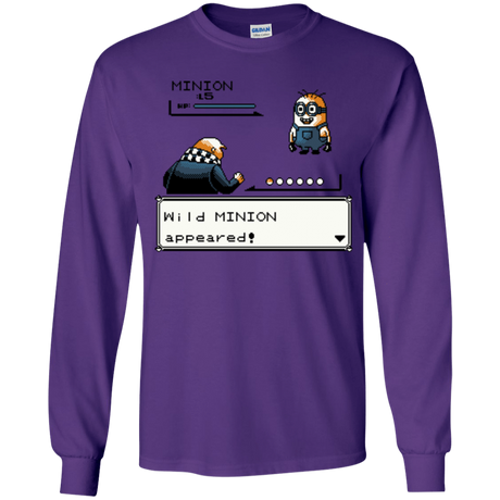 T-Shirts Purple / YS Pocket minions Youth Long Sleeve T-Shirt