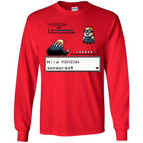 T-Shirts Red / YS Pocket minions Youth Long Sleeve T-Shirt