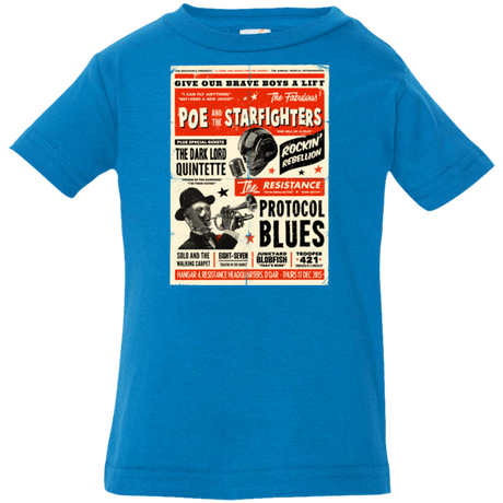 T-Shirts Cobalt / 6 Months Poe and The Starfighters Infant PremiumT-Shirt