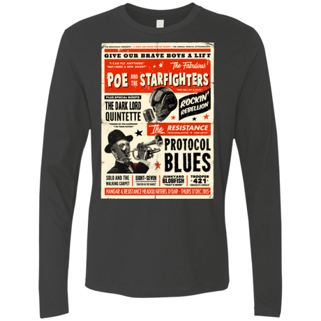 T-Shirts Heavy Metal / Small Poe and The Starfighters Men's Premium Long Sleeve