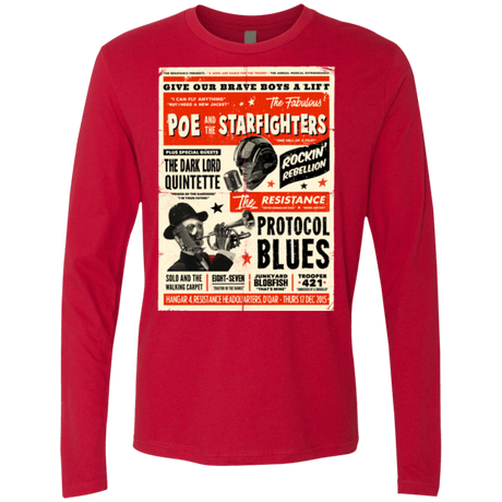 T-Shirts Red / Small Poe and The Starfighters Men's Premium Long Sleeve