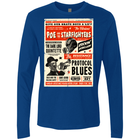 T-Shirts Royal / Small Poe and The Starfighters Men's Premium Long Sleeve