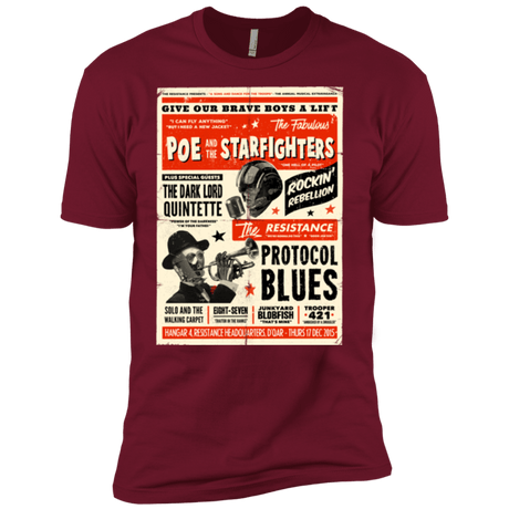 T-Shirts Cardinal / X-Small Poe and The Starfighters Men's Premium T-Shirt