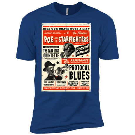 T-Shirts Royal / X-Small Poe and The Starfighters Men's Premium T-Shirt