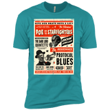 T-Shirts Tahiti Blue / X-Small Poe and The Starfighters Men's Premium T-Shirt