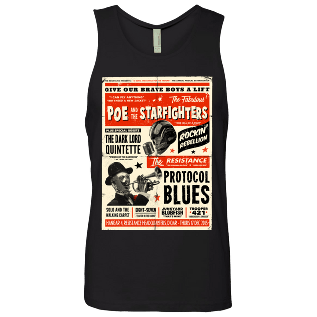 T-Shirts Black / Small Poe and The Starfighters Men's Premium Tank Top