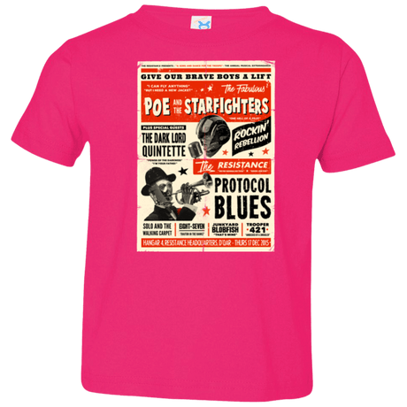 T-Shirts Hot Pink / 2T Poe and The Starfighters Toddler Premium T-Shirt