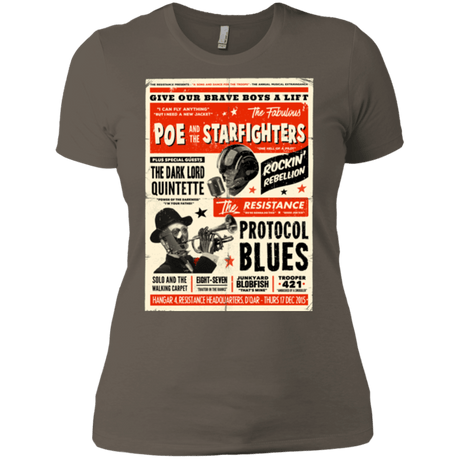 T-Shirts Warm Grey / X-Small Poe and The Starfighters Women's Premium T-Shirt