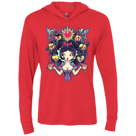 T-Shirts Vintage Red / X-Small Poisoned Mind Triblend Long Sleeve Hoodie Tee